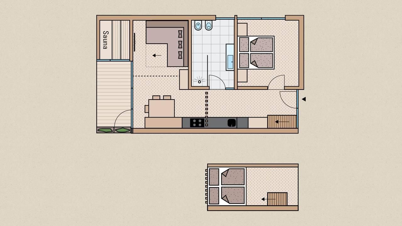 Grundriss Hayloft Apartment MOUNTAIN